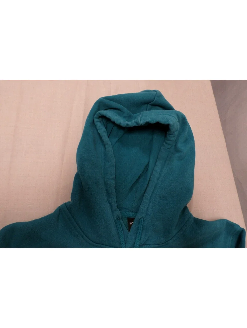 DESIGNER THE NORTH FACE COTTON BLEND WARM PULLOVER TEAL HOODIE MEN'S SIZE MEDIUM